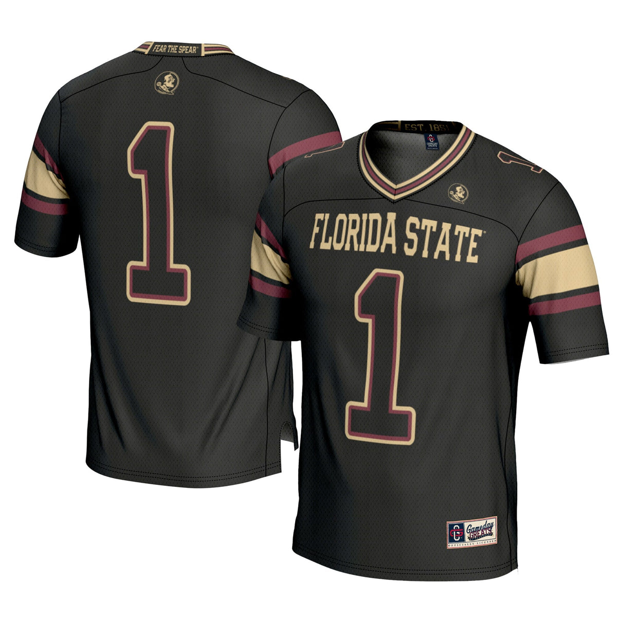 #1 Florida State Seminoles Football Jersey - Black
