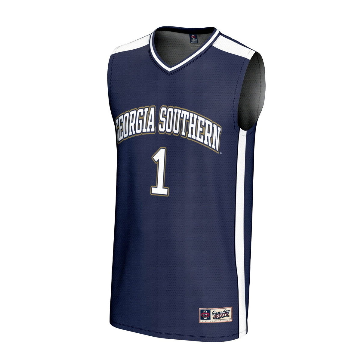 #1 Georgia Southern Eagles Lightweight Basketball Fashion Jersey - Blue