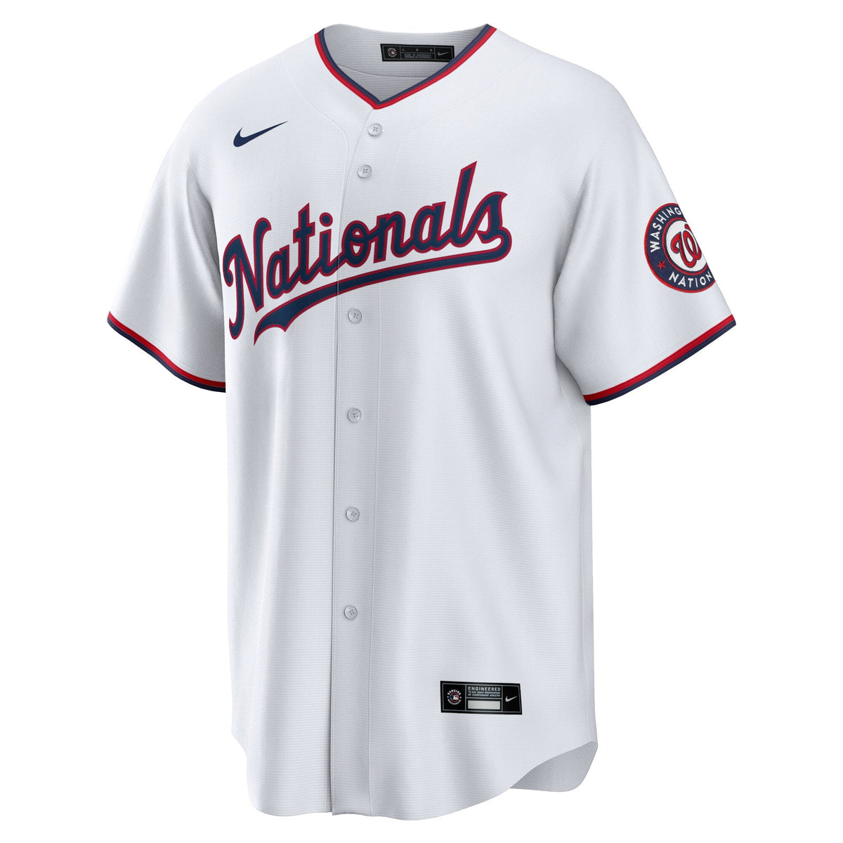 Washington Nationals White Home Blank Replica Jersey