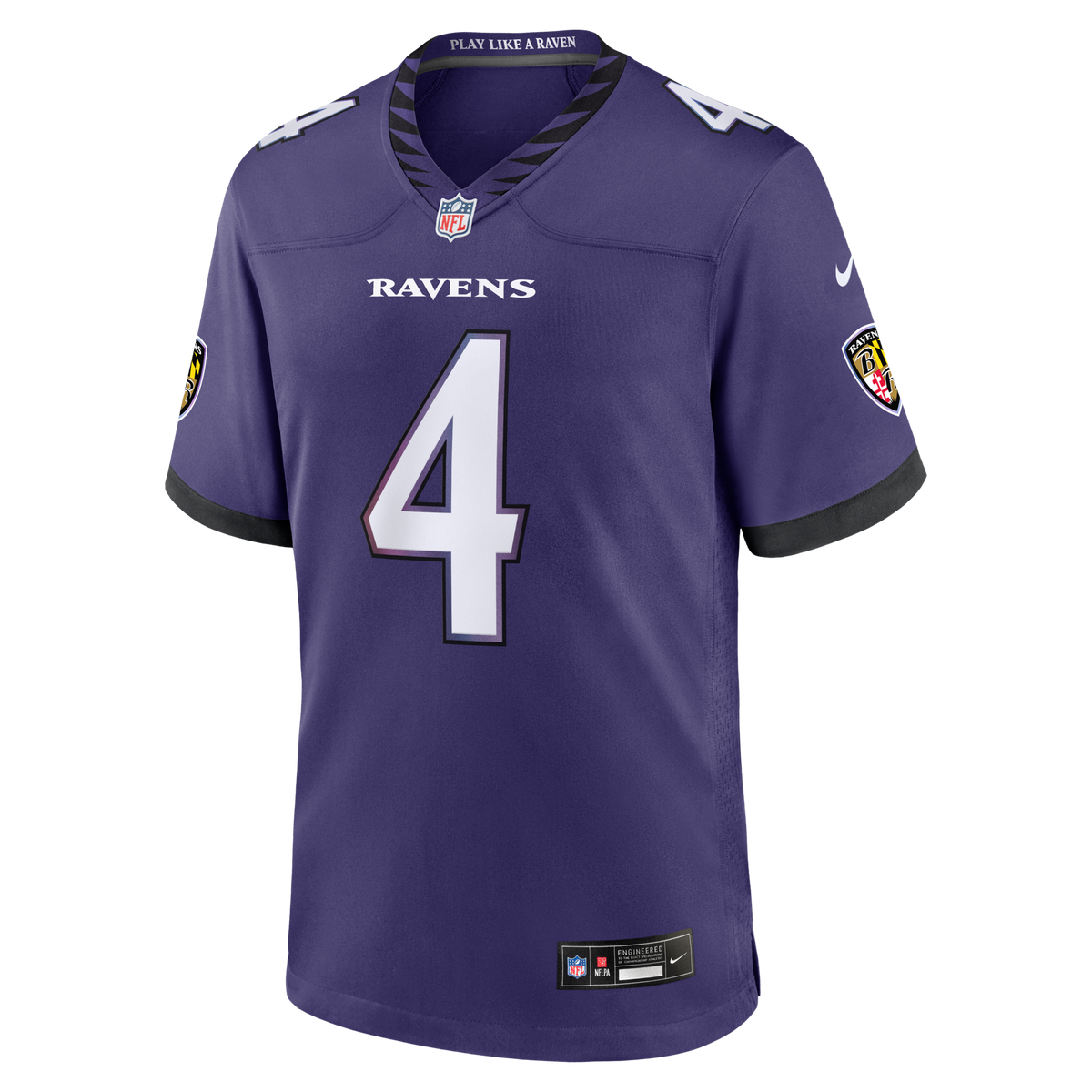 Baltimore Ravens Zay Flowers Purple Team Game Jersey