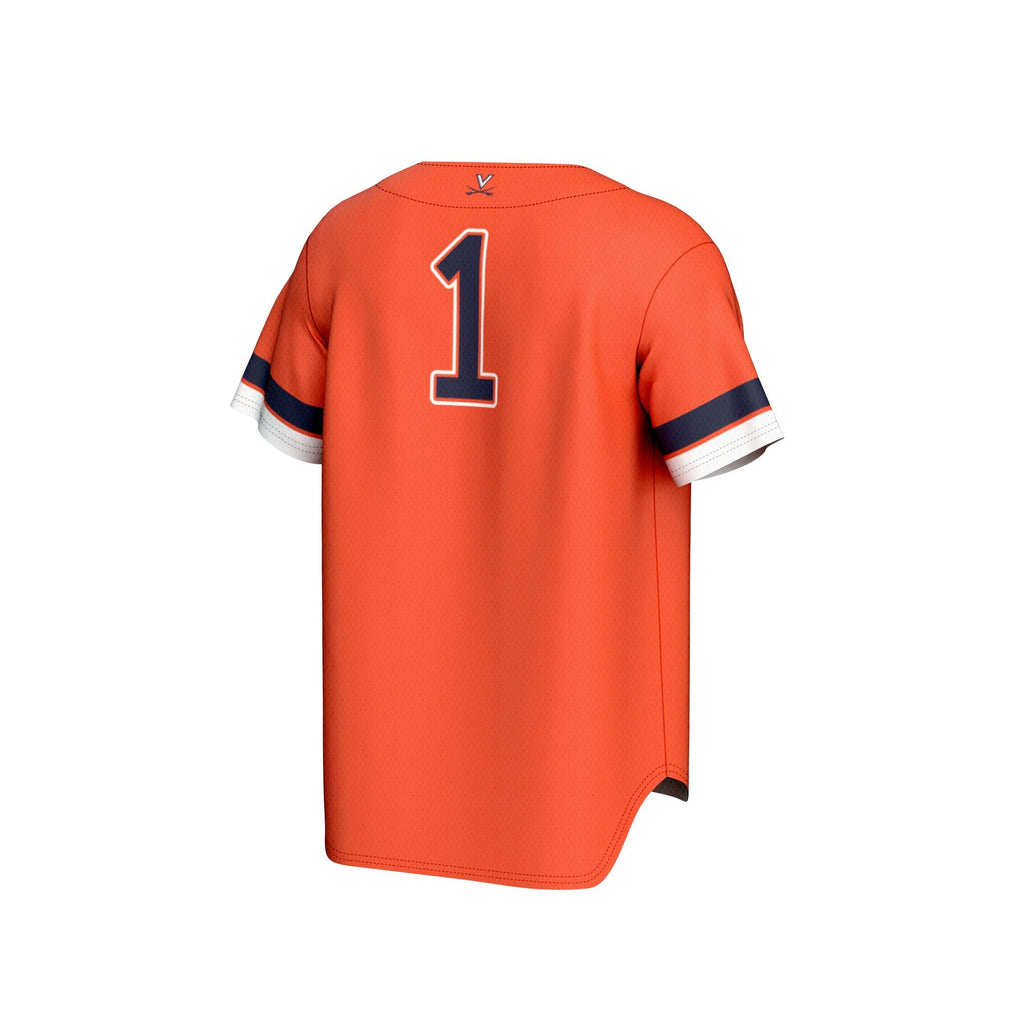 #1 Virginia Cavaliers Lightweight Collegiate Baseball Fashion Jersey - Orange