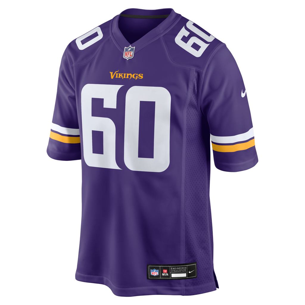 Minnesota Vikings Joe Huber Purple Team Game Jersey