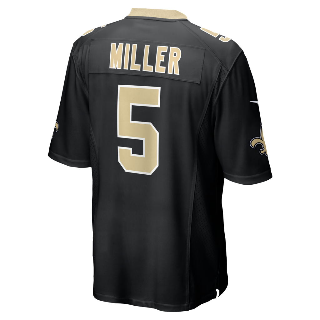 New Orleans Saints Kendre Miller Black Team Game Jersey