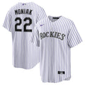Colorado Rockies Mickey Moniak White Home Replica Jersey