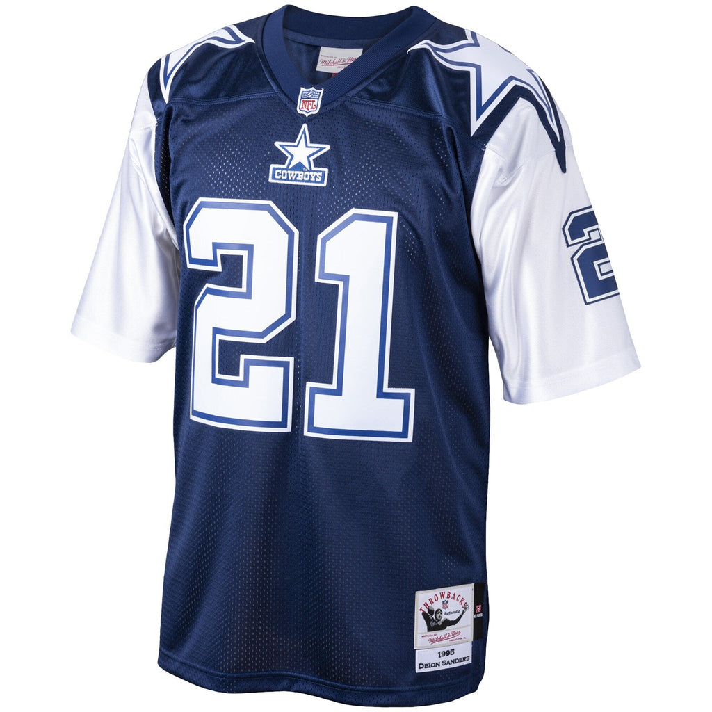 Dallas Cowboys Deion Sanders Navy Big & Tall 1995 Retired Player Replica Jersey