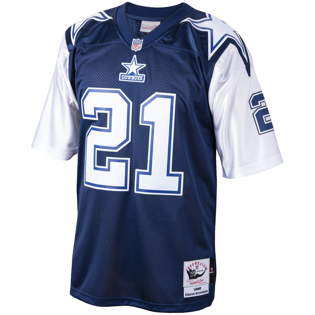 Dallas Cowboys Deion Sanders Navy Big & Tall 1995 Retired Player Replica Jersey