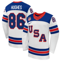 Jack Hughes White US Hockey 2026 Away Replica Jersey