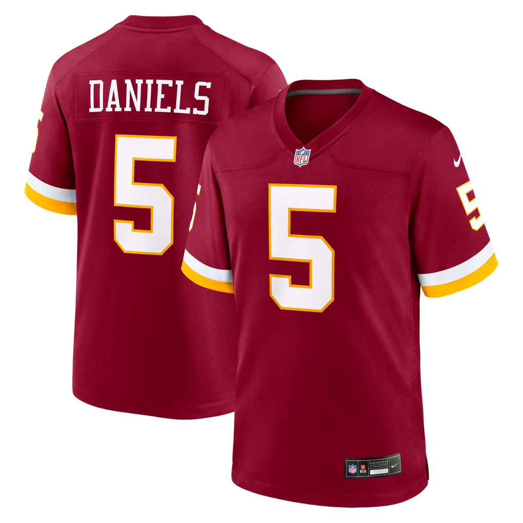 Washington Commanders Jayden Daniels Burgundy Game Jersey