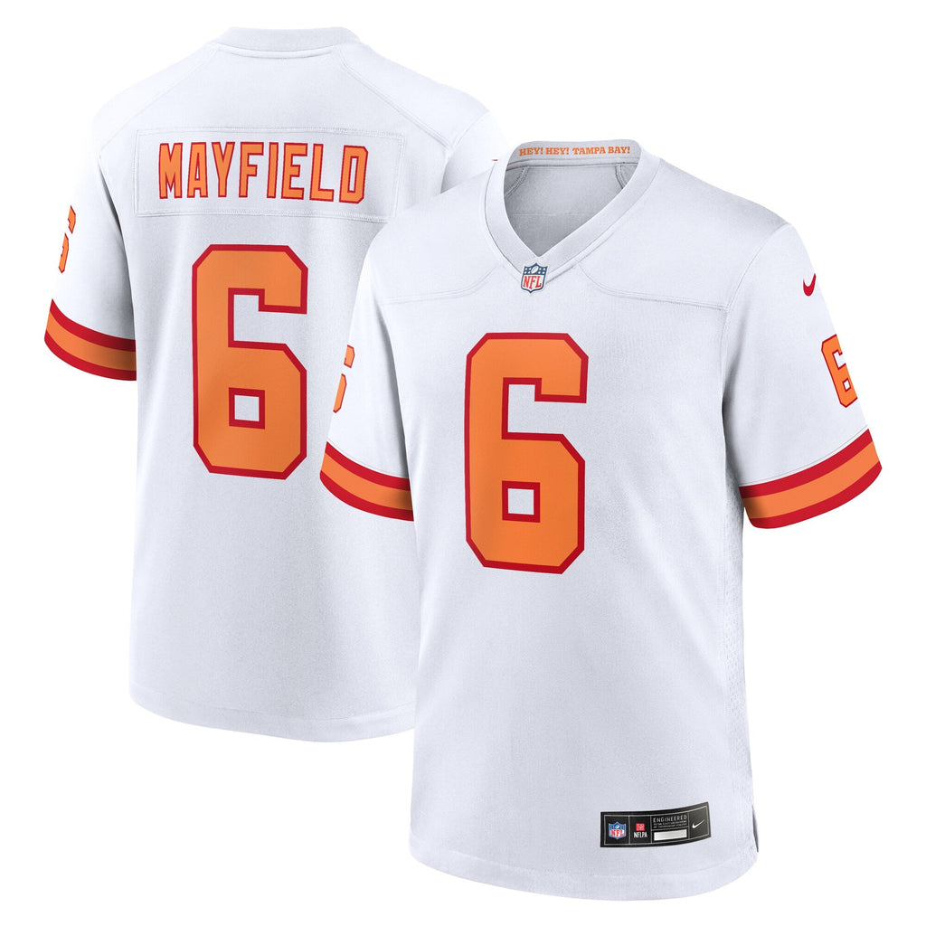76 Tampa Bay Buccaneers Baker Mayfield White Player Game Jersey