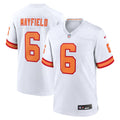76 Tampa Bay Buccaneers Baker Mayfield White Player Game Jersey