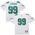 Philadelphia Eagles Jerome Brown White 1991 Authentic Throwback Retired Player Jersey