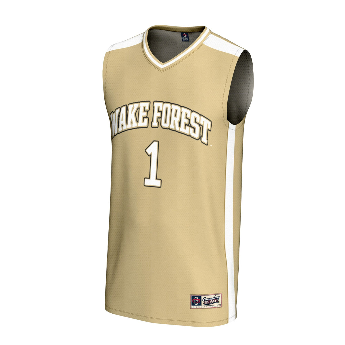#1 Wake Forest Demon Deacons Lightweight Collegiate Basketball Fashion Jersey - Gold