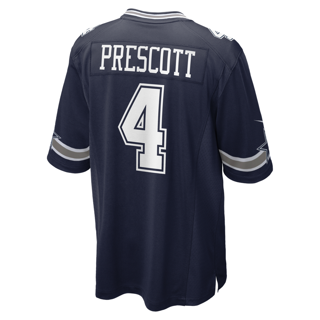 Dallas Cowboys Dak Prescott Navy Game Team Jersey