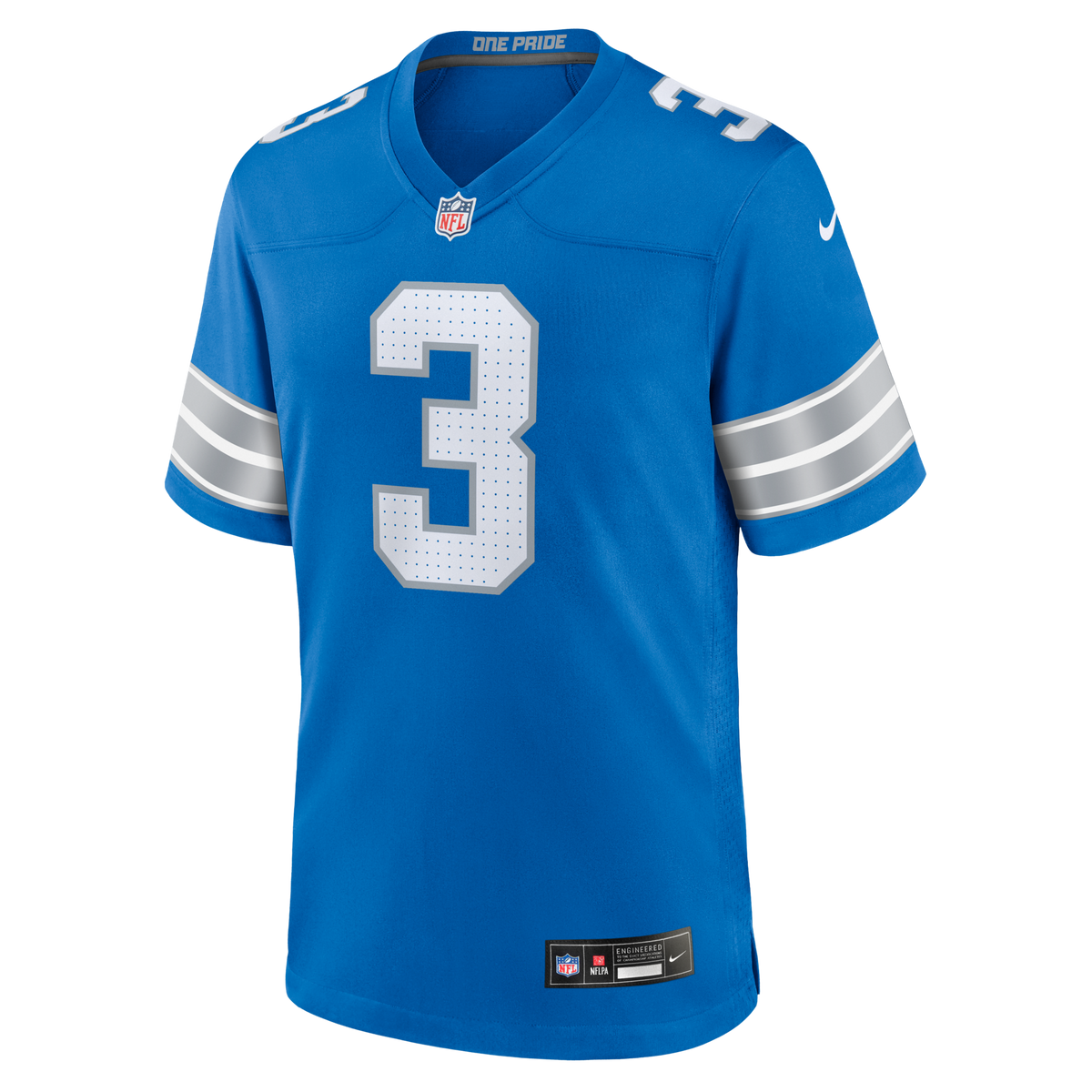 Detroit Lions Jack Fox Blue Team Game Jersey
