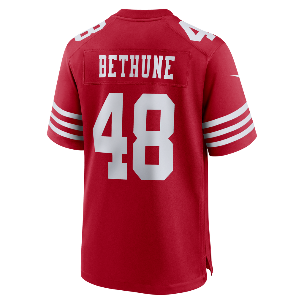 San Francisco 49ers Tatum Bethune Scarlet Game Jersey