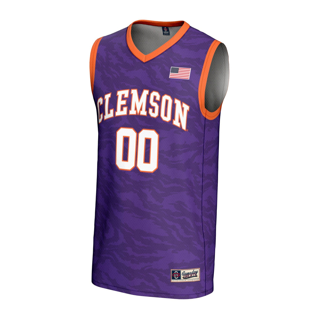 Clemson Tigers NIL Pick-A-Player Basketball Lightweight Jersey - Purple