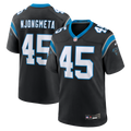 Carolina Panthers Maema Njongmeta Black Game Jersey