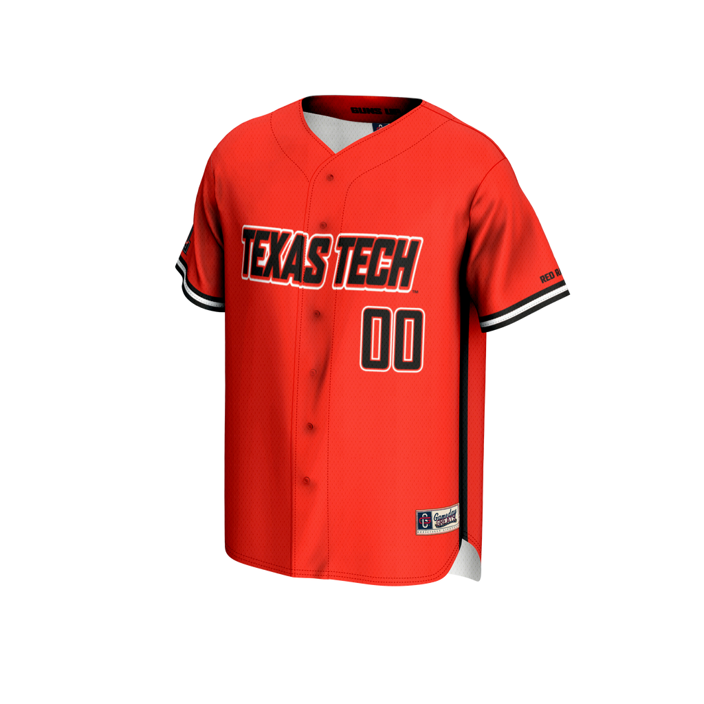 Texas Tech Red Raiders NIL Pick-A-Player Baseball Lightweight Jersey - Red