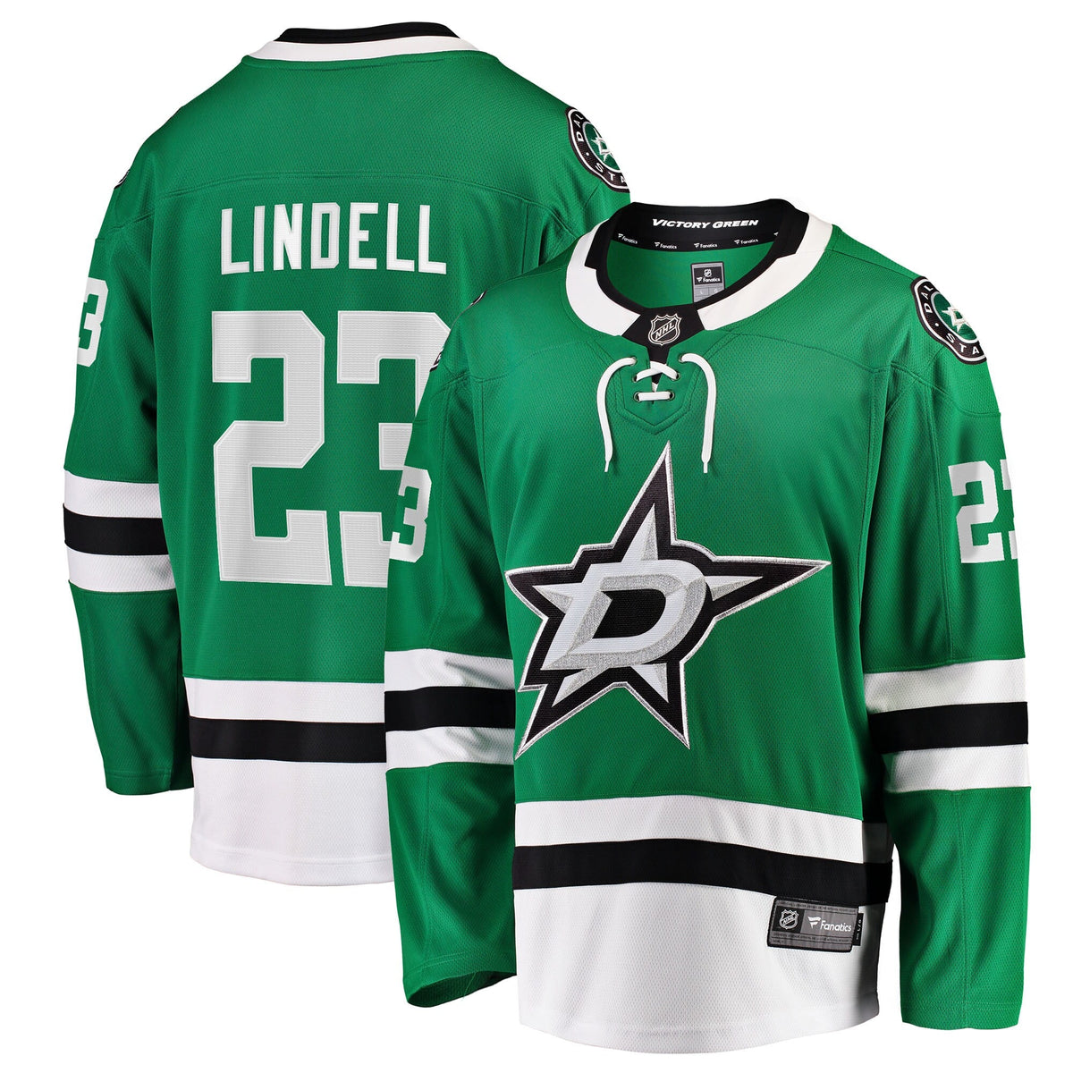 Dallas Stars Esa Lindell Kelly Green Breakaway Jersey