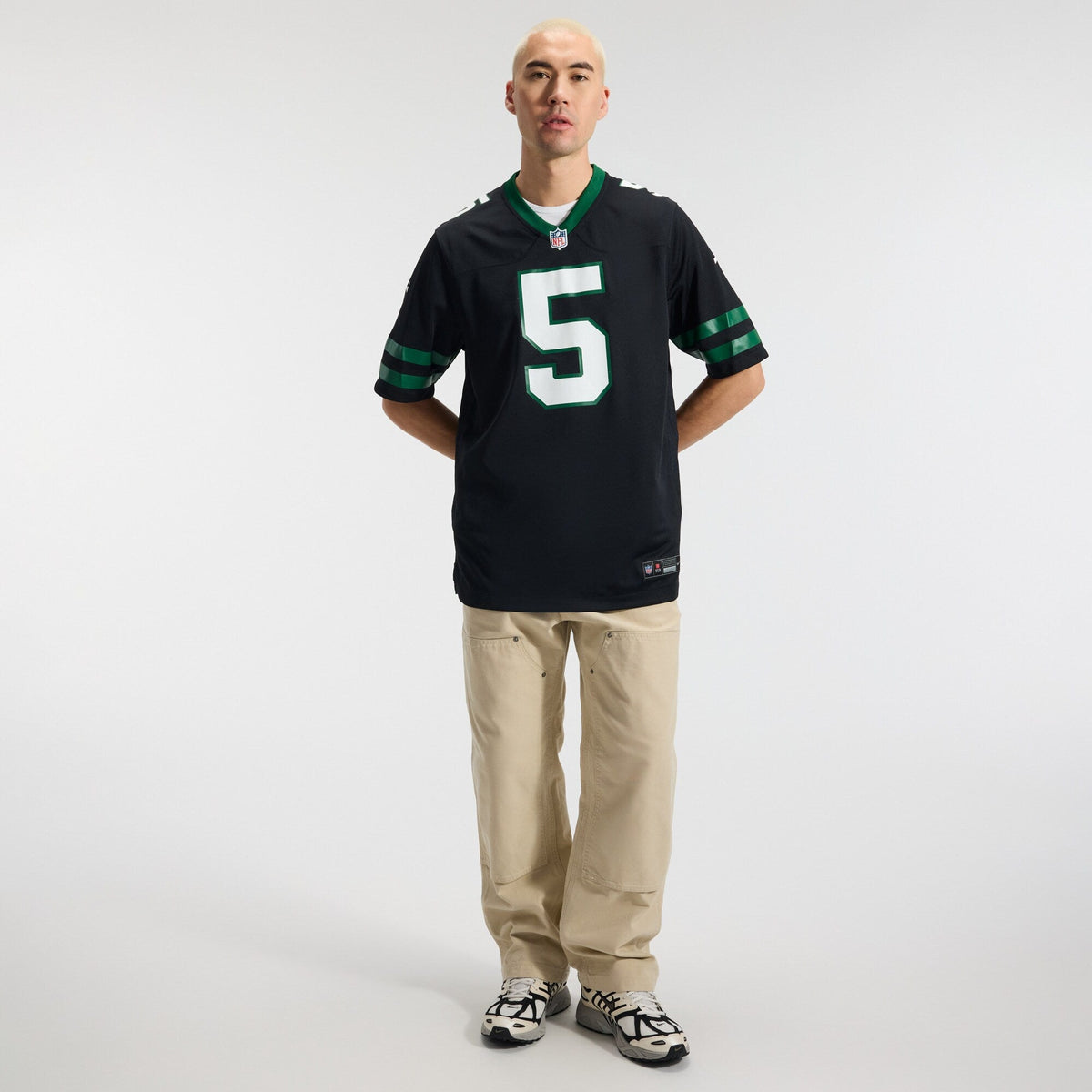 New York Jets Garrett Wilson Legacy Black Alternate Game Jersey