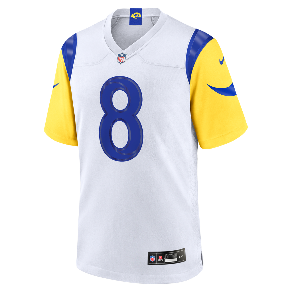 Los Angeles Rams Jared Verse White White Game Player Jersey