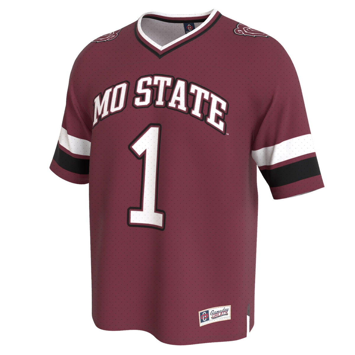 Missouri State University Bears Lightweight Collegiate Football Fashion Jersey - Maroon