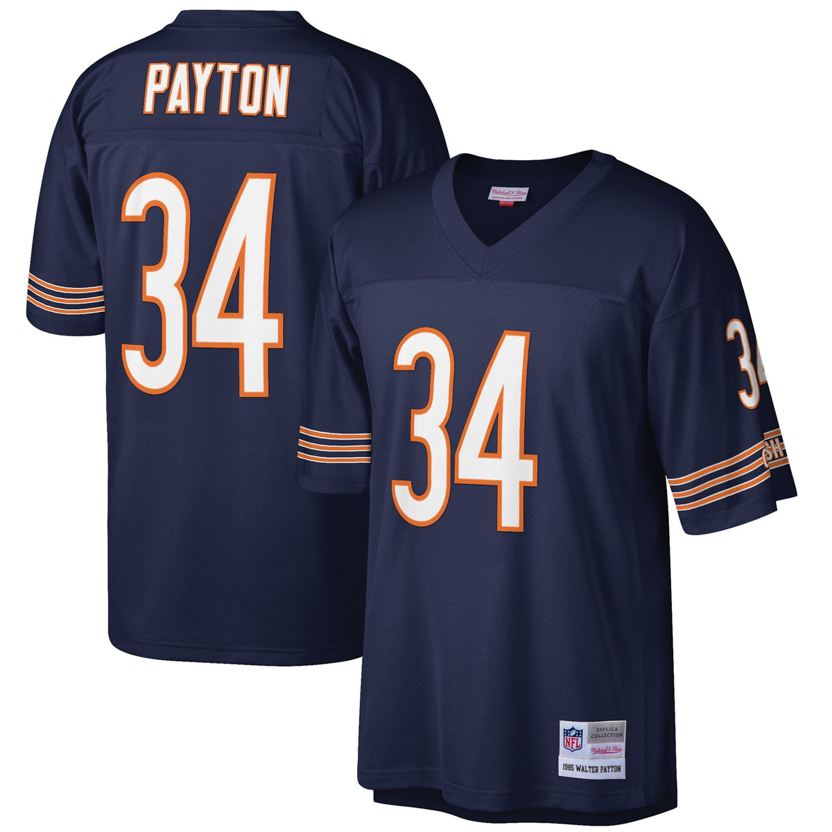 Chicago Bears Walter Payton Navy Big & Tall 1985 Retired Player Replica Jersey
