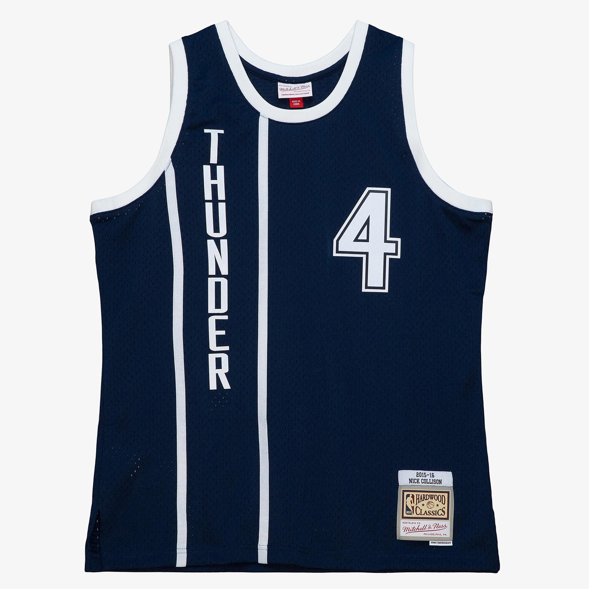Oklahoma City Thunder Nick Collison 2015 Alternate Authentic Jersey - Ash Blue