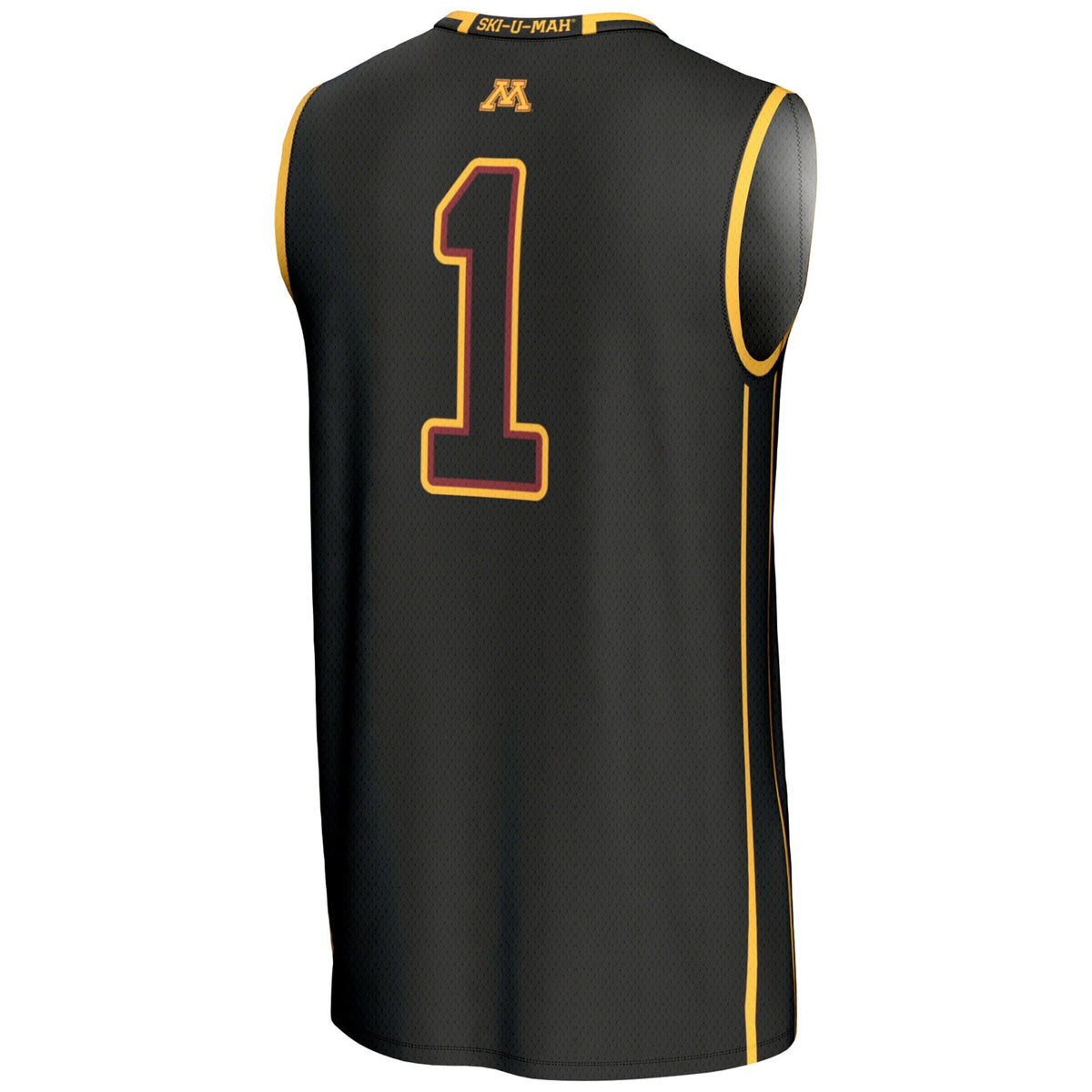 #1 Minnesota Golden Gophers Lightweight Basketball Jersey - Black