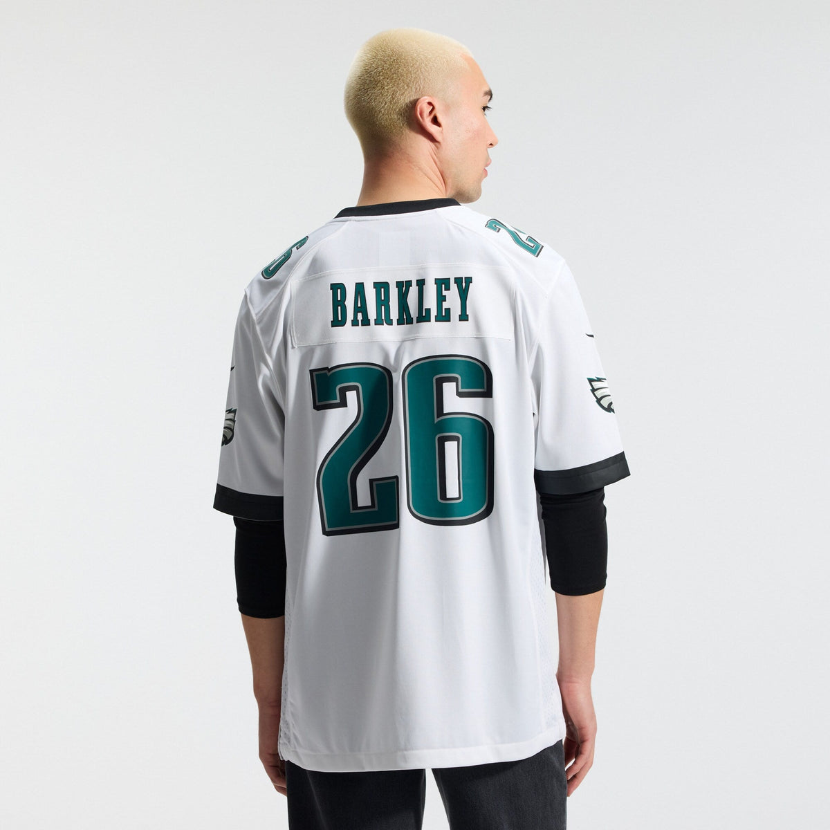 Philadelphia Eagles Saquon Barkley White Game Jersey