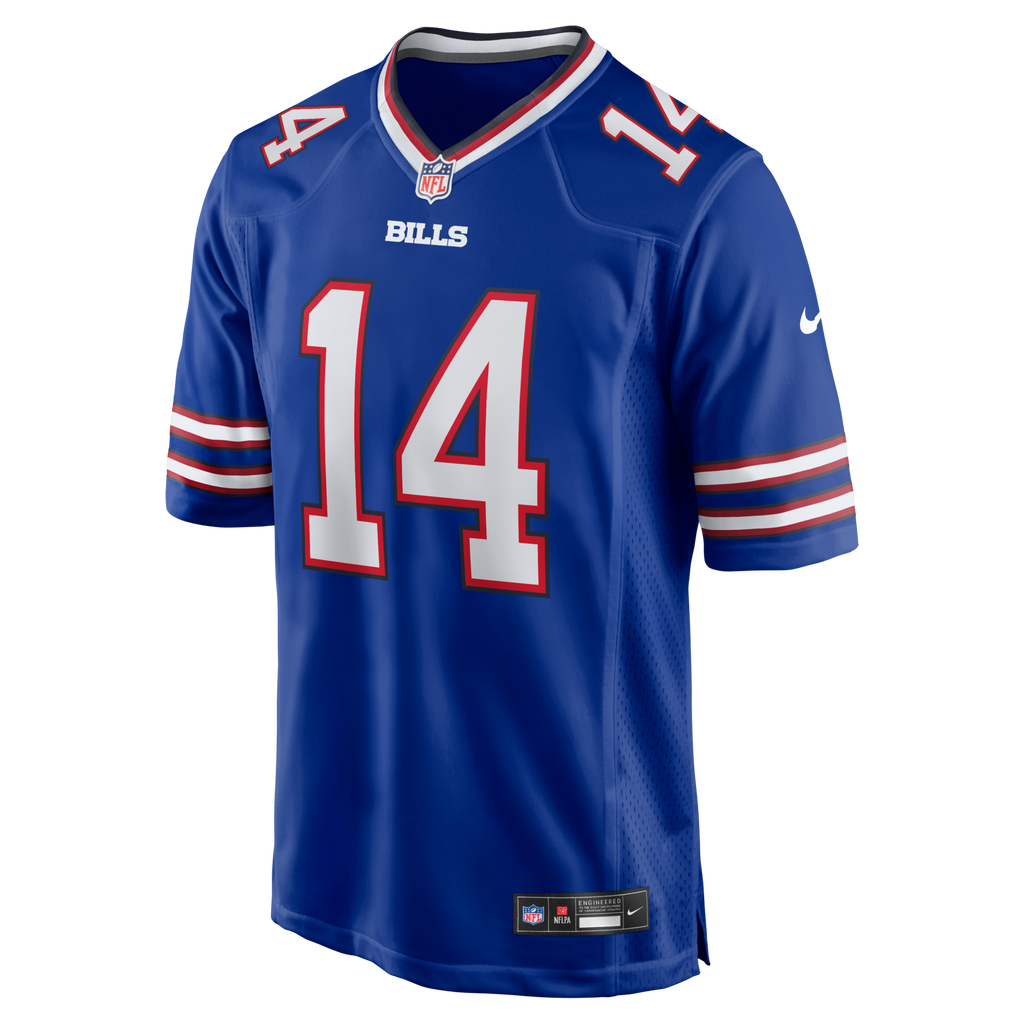 Buffalo Bills Frank Reich Royal Game Retired Player Jersey