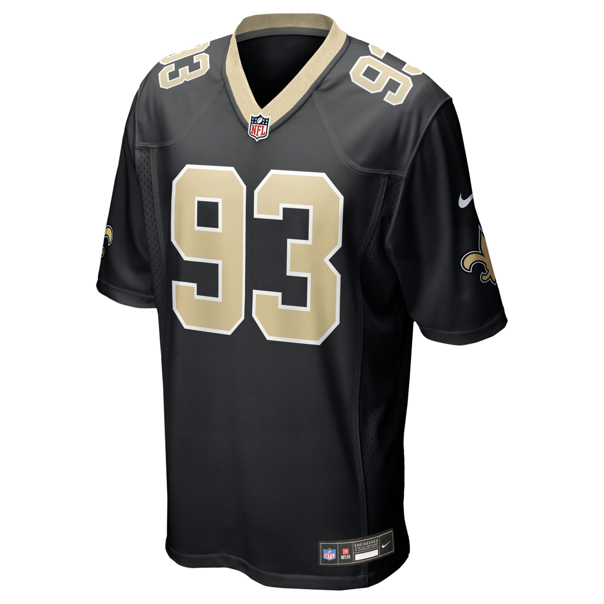 New Orleans Saints Nathan Shepherd Black Game Jersey