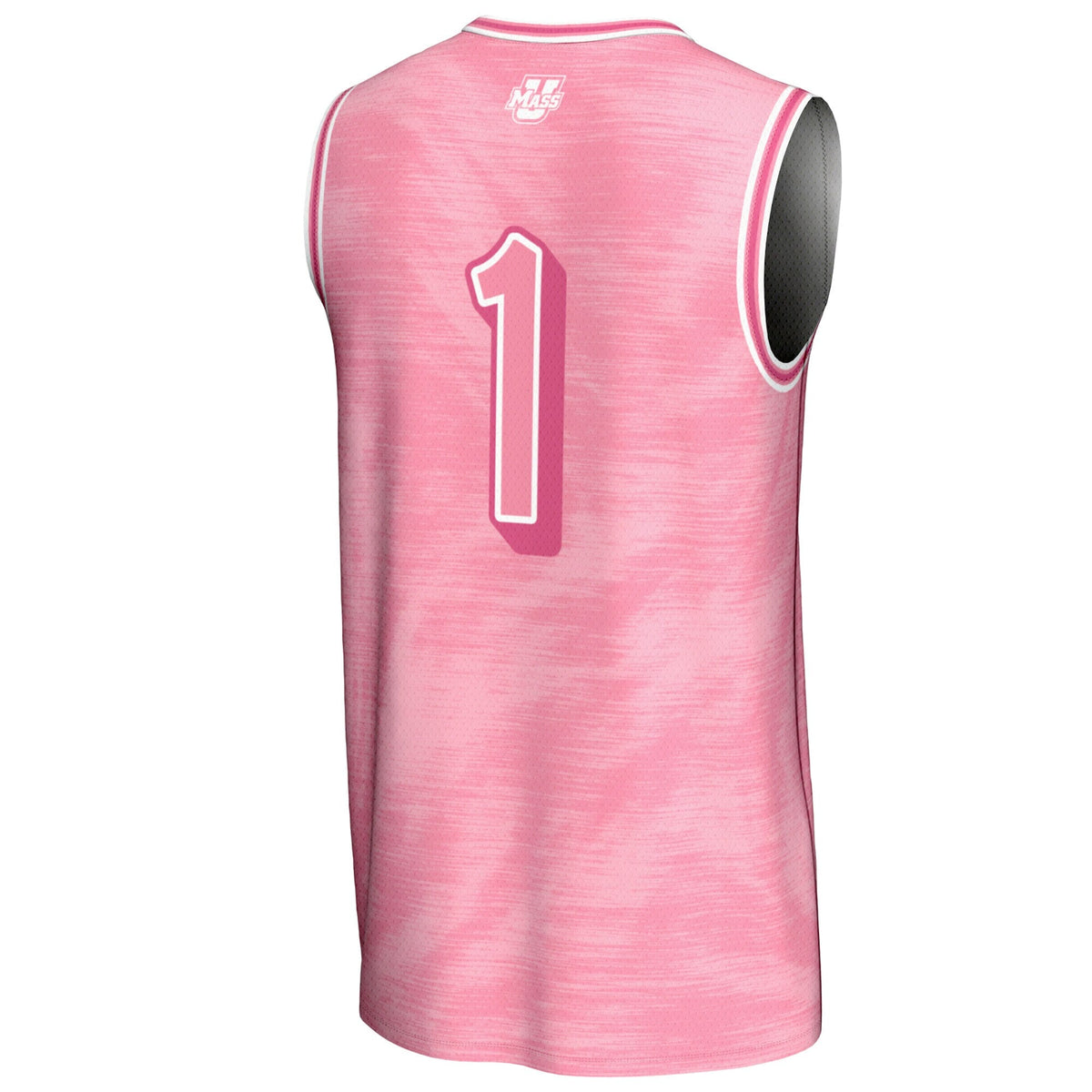 #1 UMass Minutemen Lightweight Basketball Jersey - Pink