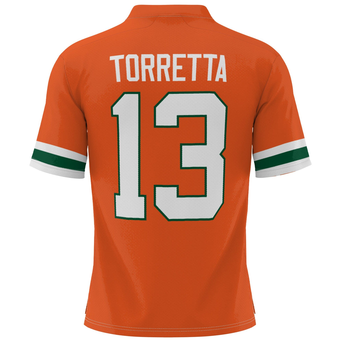 Gino Torretta Miami Hurricanes Heisman Football Jersey - Orange