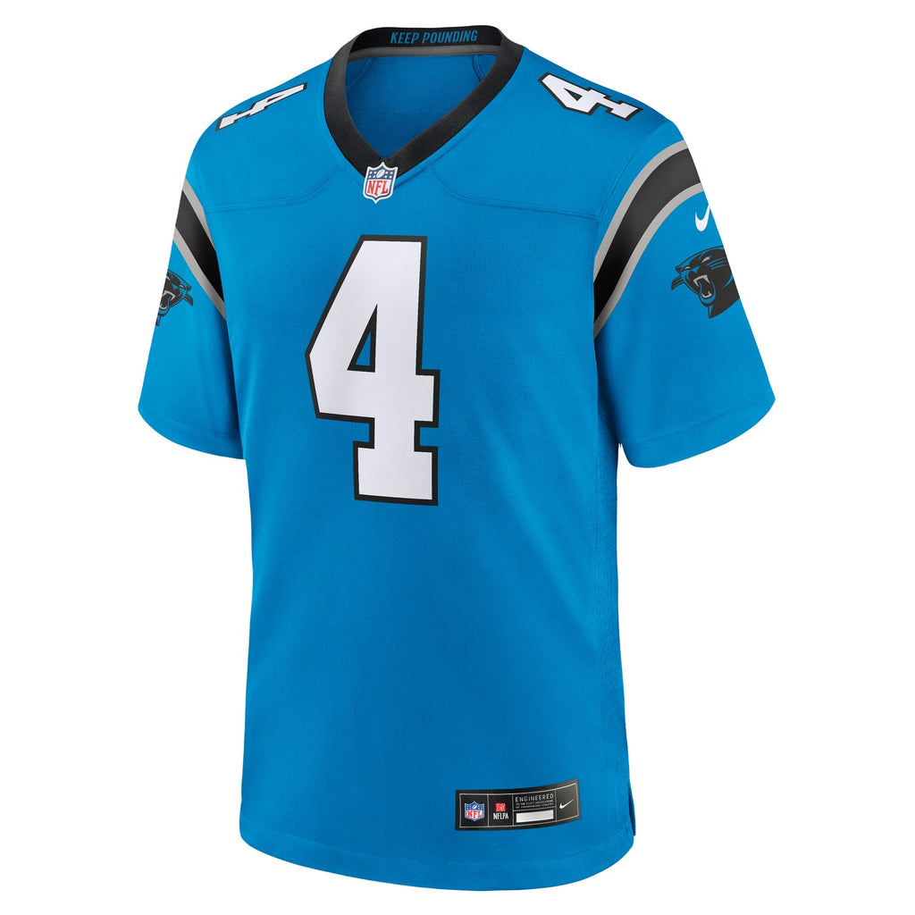 Carolina Panthers Tetairoa McMillan Blue Alternate Game Jersey