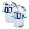 Tennessee Titans White Custom Game Jersey