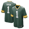 Green Bay Packers Number 1 Groom Green Game Jersey
