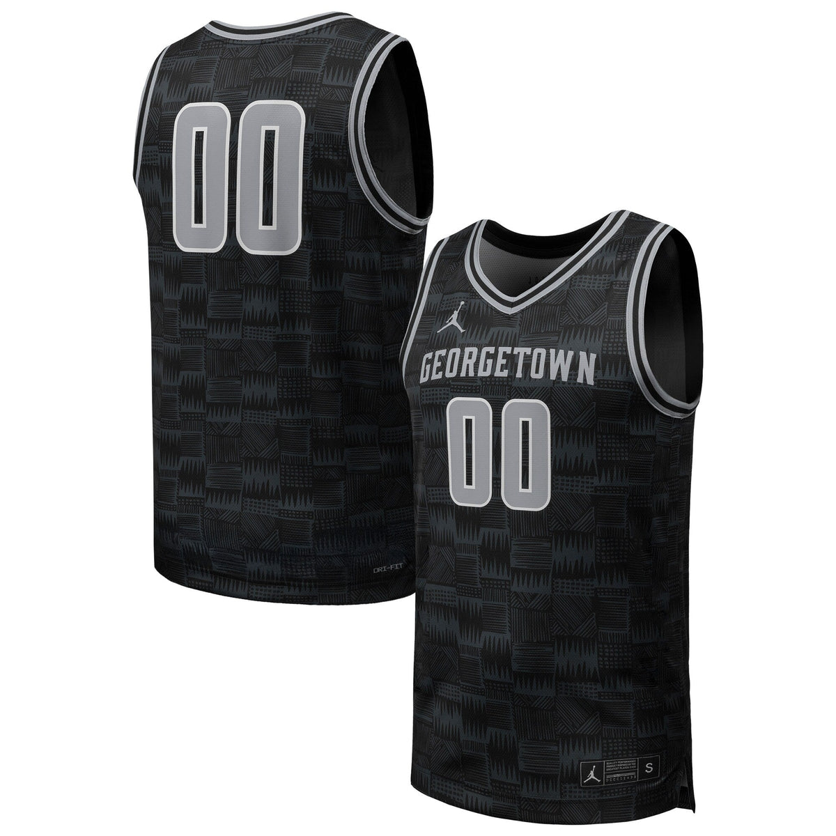 #00 Georgetown Hoyas Replica Basketball Jersey - Black
