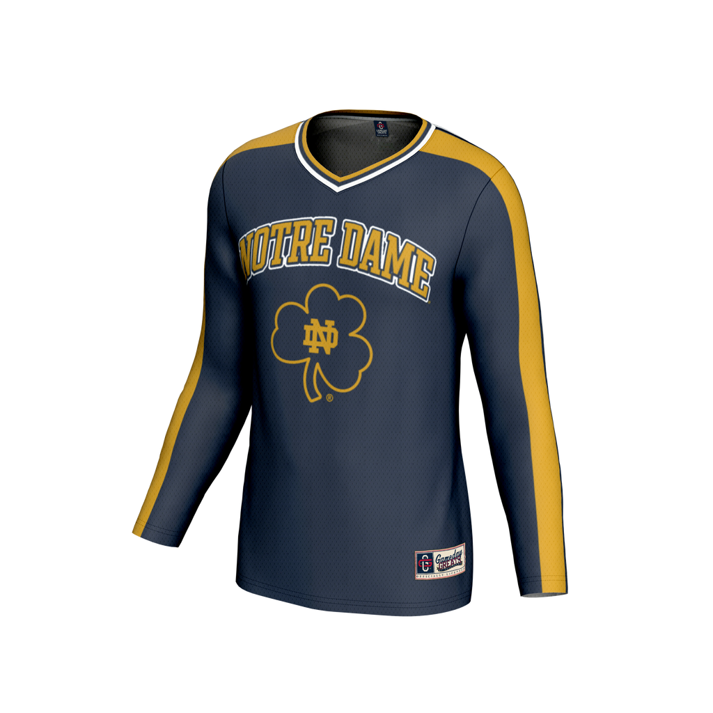 Notre Dame Fighting Irish NIL Pick-A-Player Lightweight Collegiate Volleyball Fashion Jersey - Navy