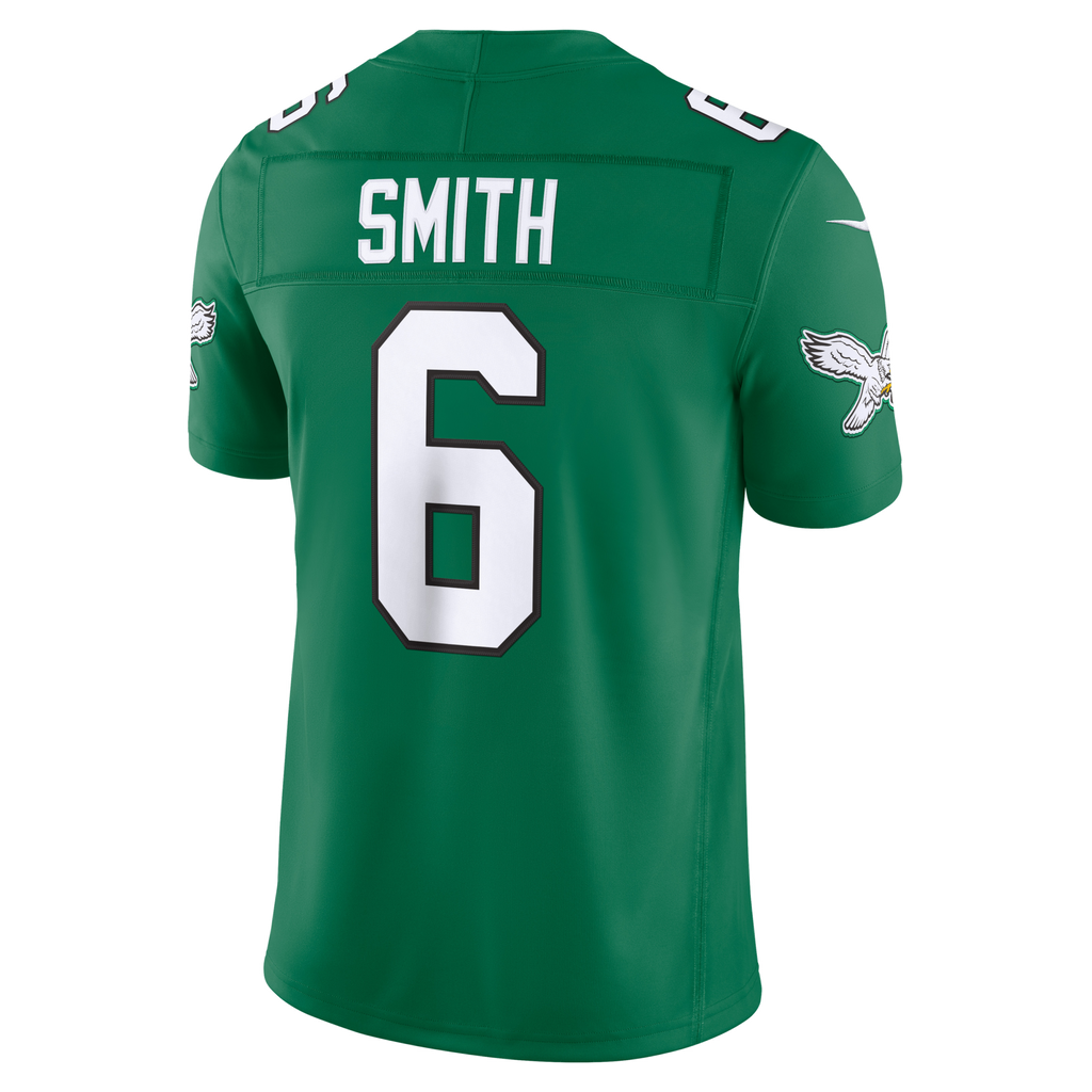 Philadelphia Eagles DeVonta Smith Kelly Green Alternate Vapor F.U.S.E. Stitched Limited Jersey