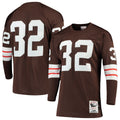 Cleveland Browns 1964 Jim Brown Brown Authentic Throwback Retired Player Jersey