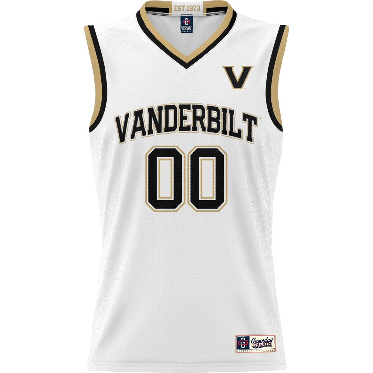 Vanderbilt Commodores NIL Pick-A-Player Basketball Jersey - White