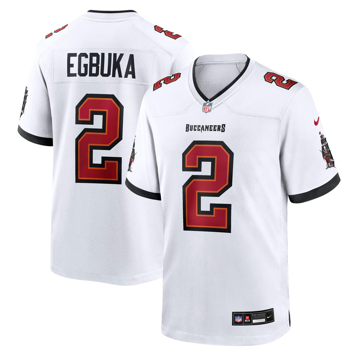 Tampa Bay Buccaneers Emeka Egbuka White Game Jersey