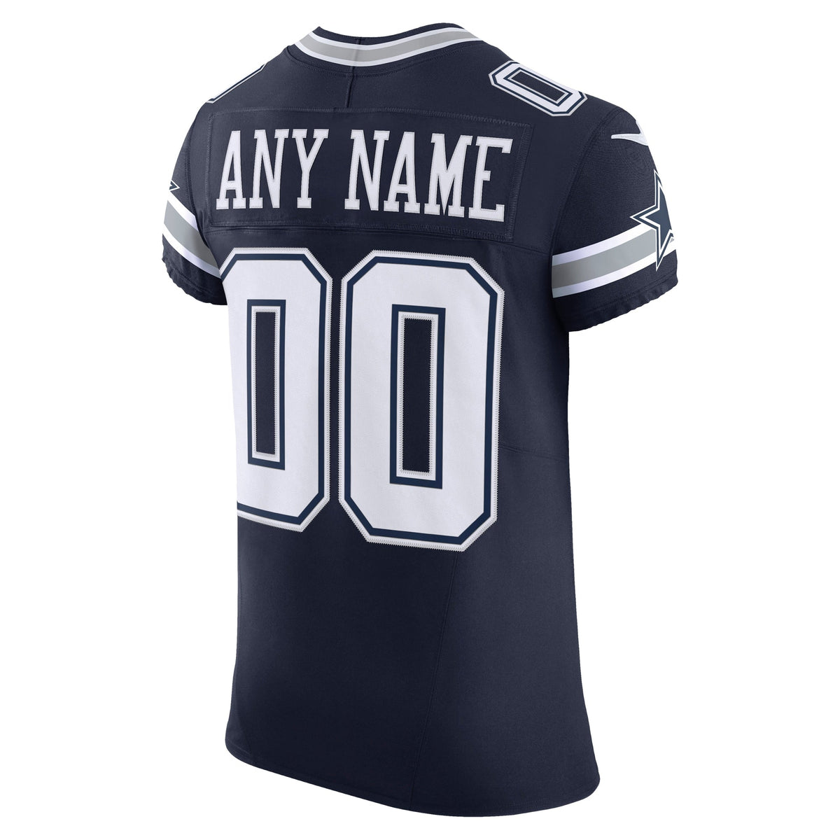 Dallas Cowboys Navy Vapor F.U.S.E. Elite Custom Jersey
