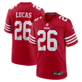 San Francisco 49ers Chase Lucas Scarlet Team Game Jersey