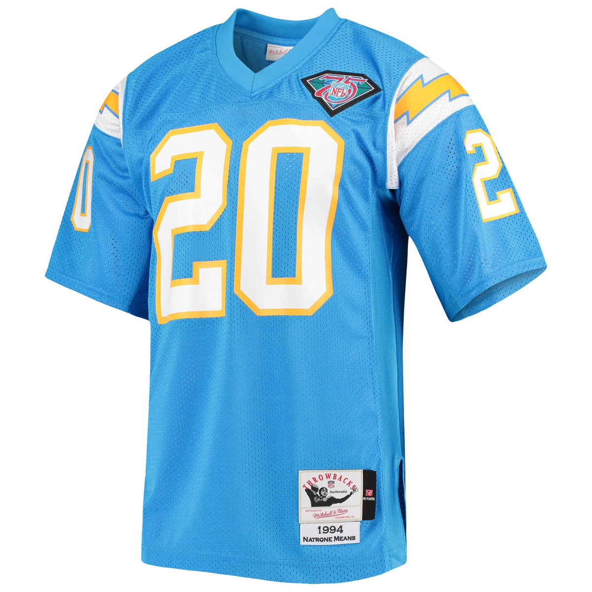 Los Angeles Chargers 1994 Natrone Means Powder Blue Authentic Throwback Retired Player Jersey