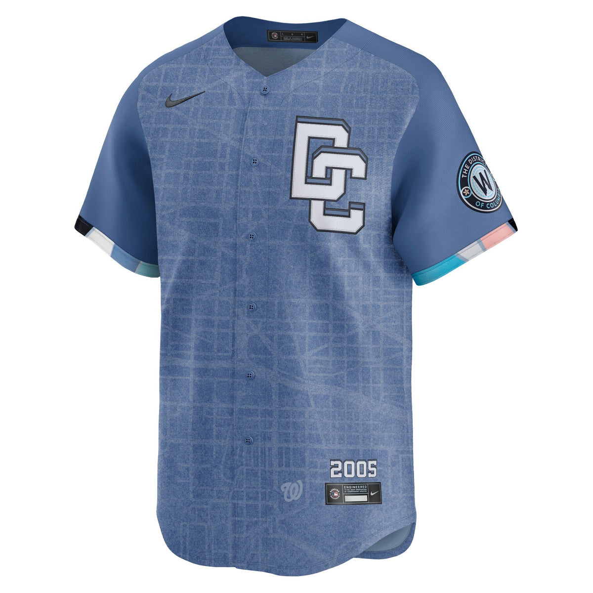 Washington Nationals CJ Abrams Blue 2025 City Connect Limited Jersey