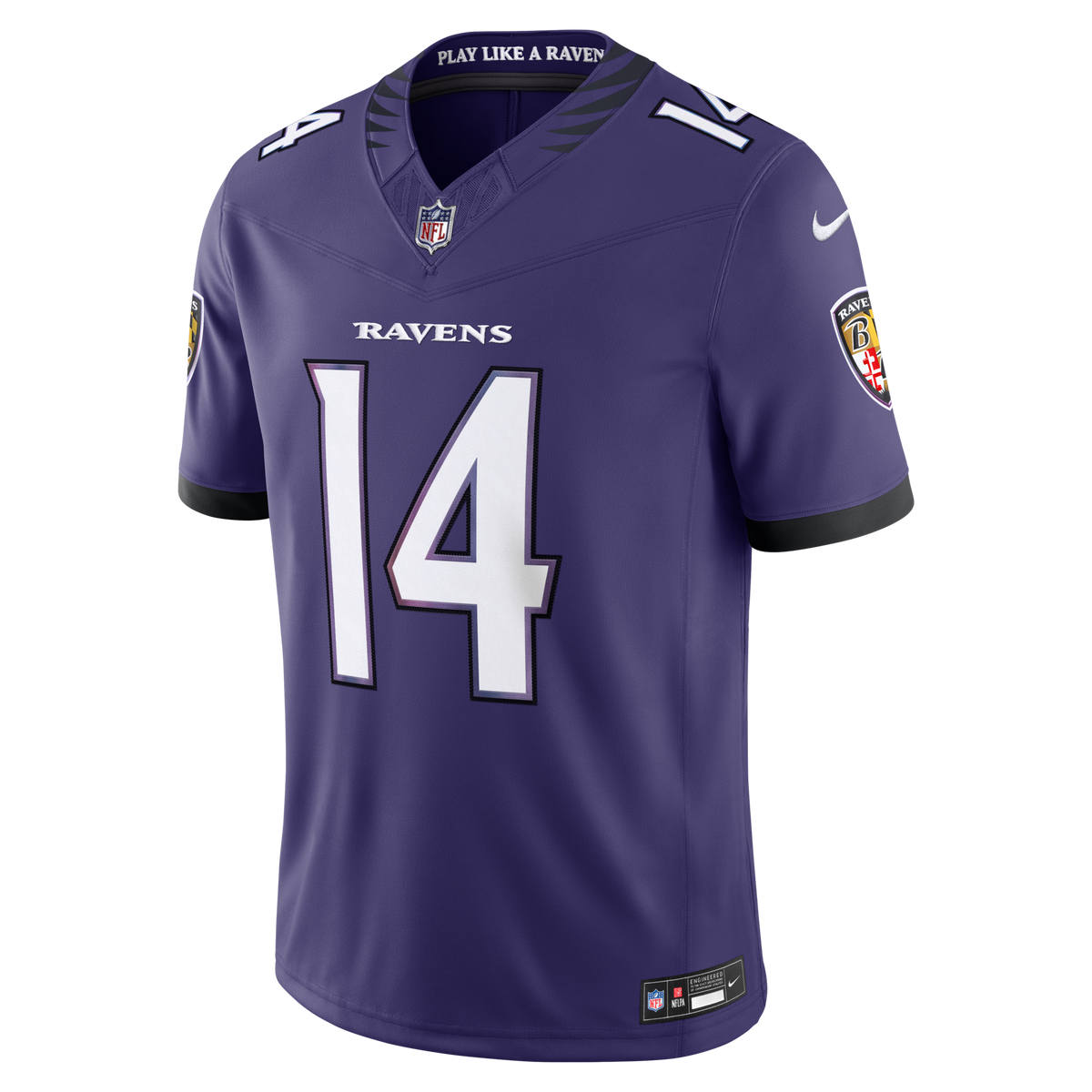 Baltimore Ravens Kyle Hamilton Purple Team Vapor F.U.S.E. Stitched Limited Jersey
