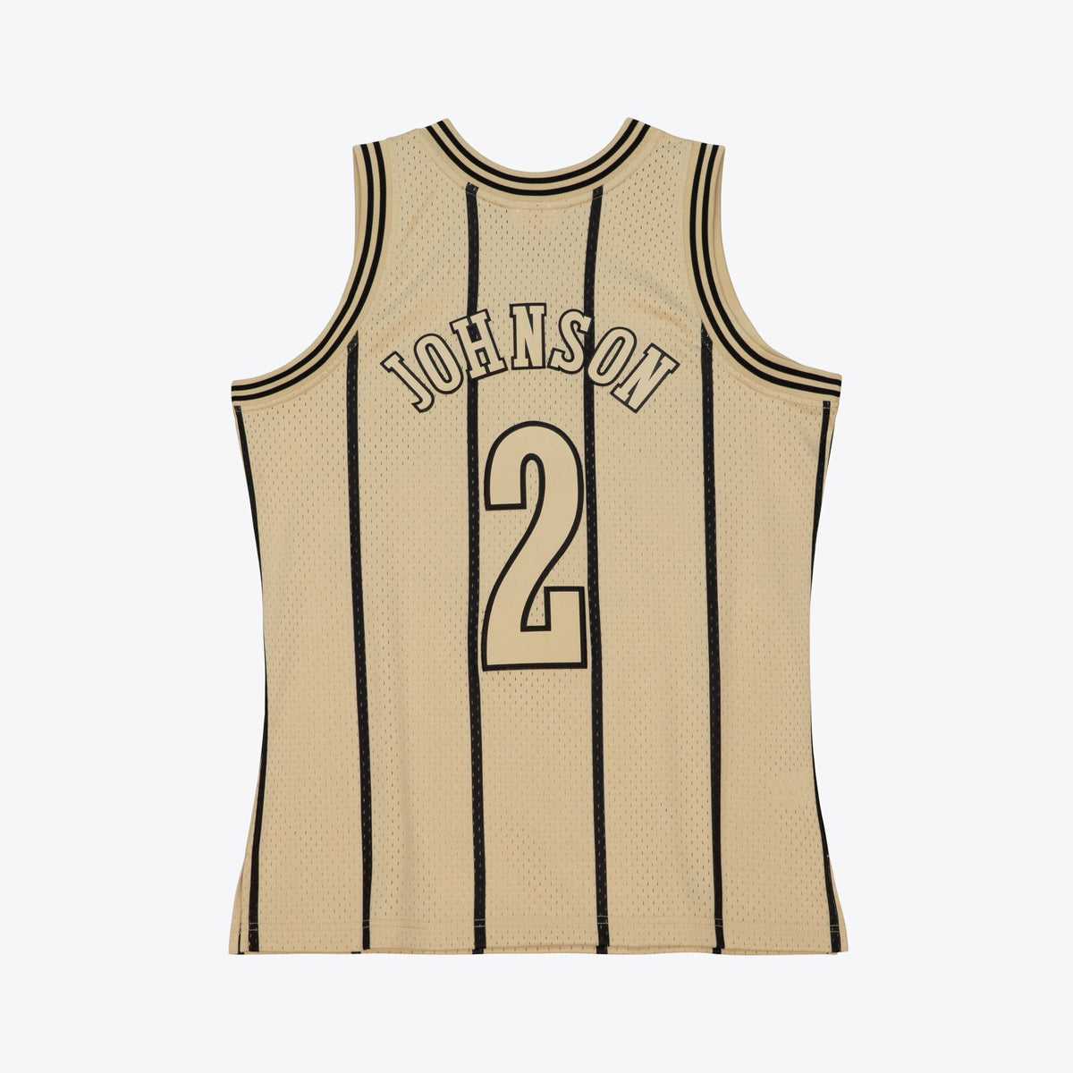Charlotte Hornets Larry Johnson 1992 Swingman Jersey - Khaki