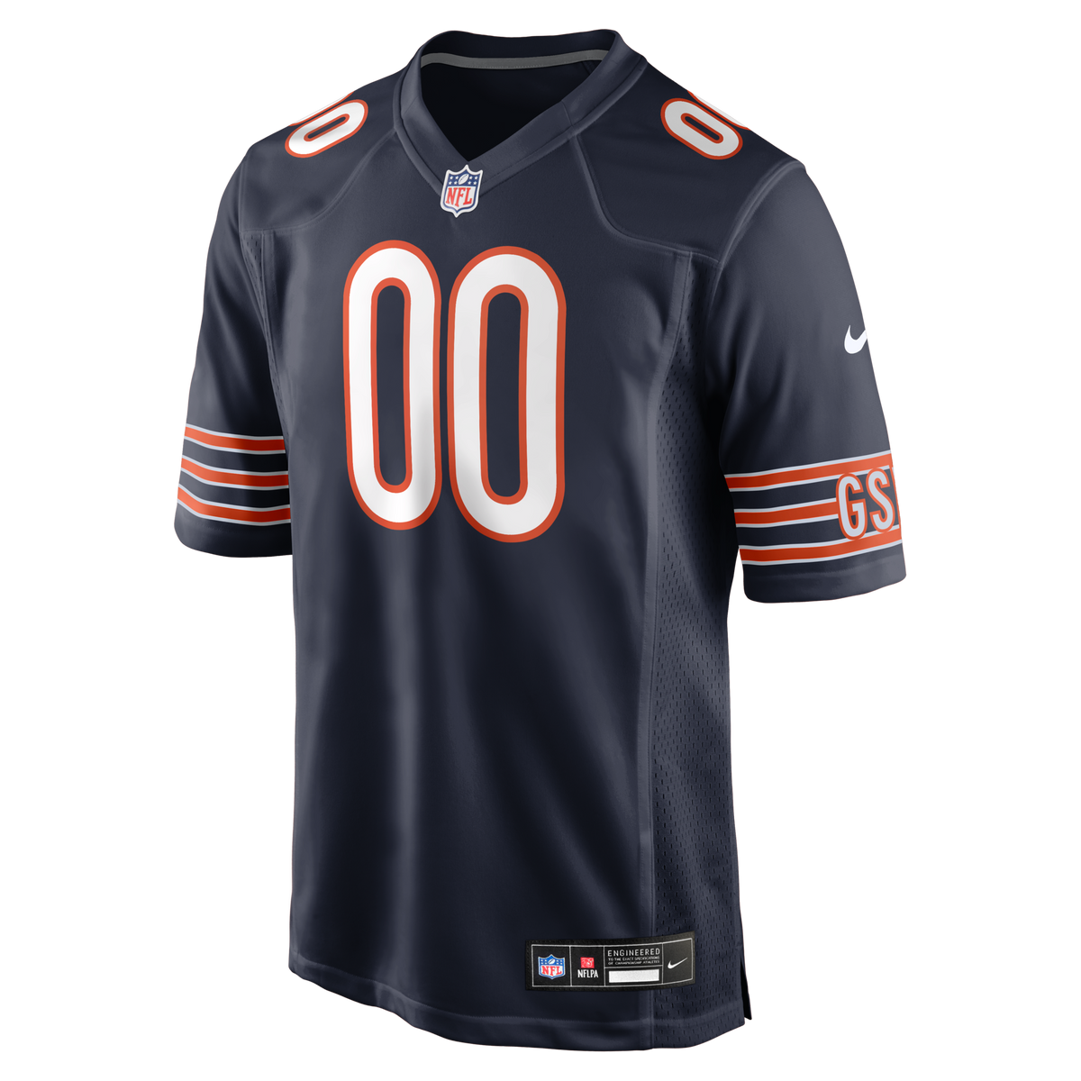 Chicago Bears Navy Custom Game Jersey